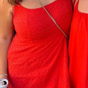 Elegant Red Sleeveless Dress